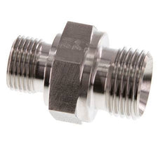 G 1/2'' x G 3/8'' RVS Borstnippel 400 Bar - Hydrauliek