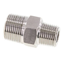 1/2'' NPT x 3/4'' NPT RVS Borstnippel 170 Bar - Hydrauliek