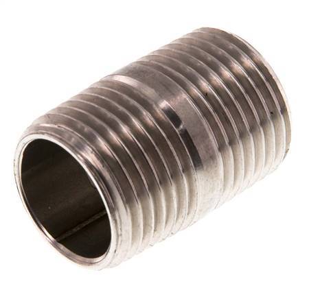 R 1/2'' Stainless steel Double Pipe Nipple 20 Bar DIN 2982 - 30mm