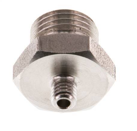 G 1/4'' x M5 Stainless steel Double Nipple 40 Bar
