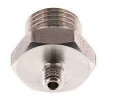 G 1/4'' x M5 Stainless steel Double Nipple 40 Bar