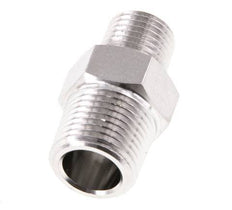 1/4'' NPT x 3/8'' NPT RVS Borstnippel 210 Bar - Hydrauliek