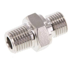 1/4'' NPT x G 1/4'' RVS Borstnippel 40 Bar - Hydrauliek