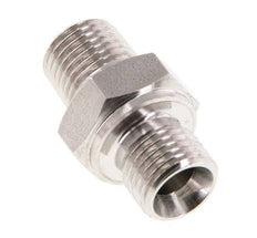 1/4'' NPT x G 1/4'' RVS Borstnippel 40 Bar - Hydrauliek