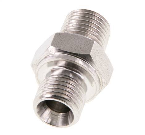 1/4'' NPT x G 1/4'' RVS Borstnippel 40 Bar - Hydrauliek
