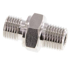 1/4'' NPT x G 1/4'' RVS Borstnippel 40 Bar - Hydrauliek