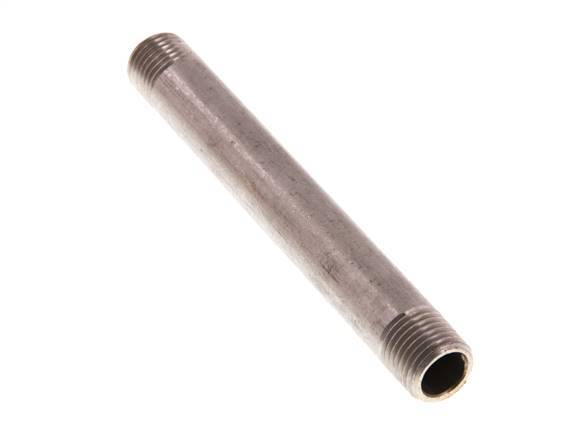R 1/4'' Stainless steel Double Pipe Nipple 20 Bar DIN 2982 - 100mm