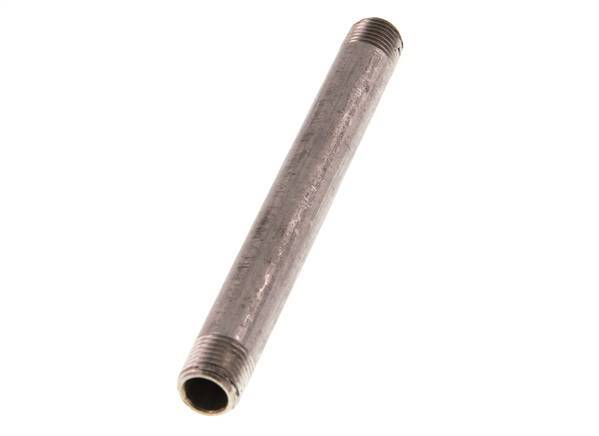 R 1/4'' Stainless steel Double Pipe Nipple 20 Bar DIN 2982 - 120mm