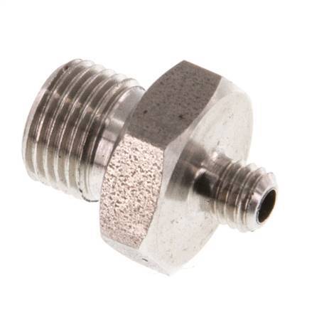 G 1/8'' x M5 RVS Borstnippel 40 Bar
