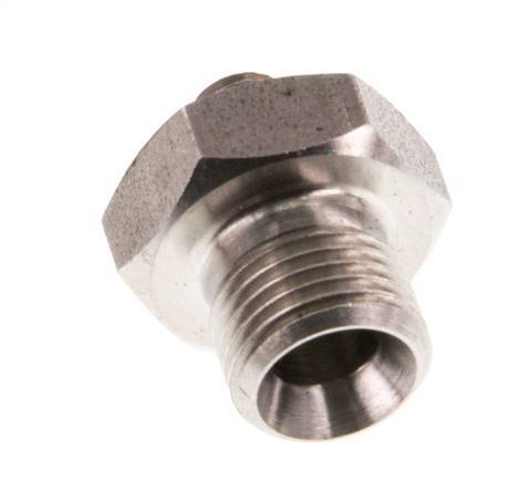 G 1/8'' x M5 RVS Borstnippel 40 Bar