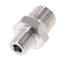 1/8'' NPT x 1/4'' NPT RVS Borstnippel 275 Bar - Hydrauliek