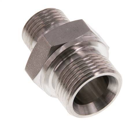 G 3/4'' x G 1/2'' RVS Borstnippel 400 Bar - Hydrauliek