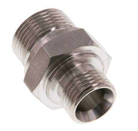 G 3/4'' x G 1/2'' RVS Borstnippel 400 Bar - Hydrauliek