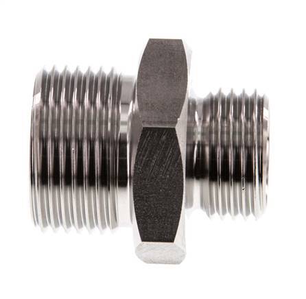 G 3/4'' x G 1/2'' RVS Borstnippel 40 Bar