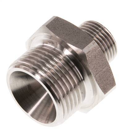G 3/4'' x G 3/8'' RVS Borstnippel 40 Bar