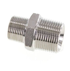 3/4'' NPT x 1'' NPT RVS Borstnippel 140 Bar - Hydrauliek