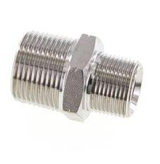 3/4'' NPT x 1'' NPT RVS Borstnippel 140 Bar - Hydrauliek