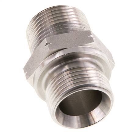 3/4'' NPT x G 3/4'' RVS Borstnippel 40 Bar - Hydrauliek