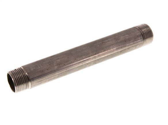 R 3/4'' Stainless steel Double Pipe Nipple 20 Bar DIN 2982 - 180mm