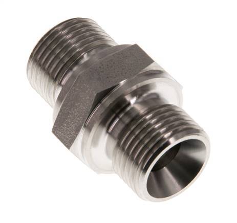 G 3/8'' Stainless steel Double Nipple 400 Bar - Hydraulic