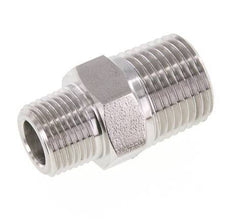 3/8'' NPT x 1/2'' NPT RVS Borstnippel 210 Bar - Hydrauliek