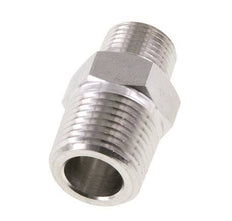 3/8'' NPT x 1/2'' NPT RVS Borstnippel 210 Bar - Hydrauliek
