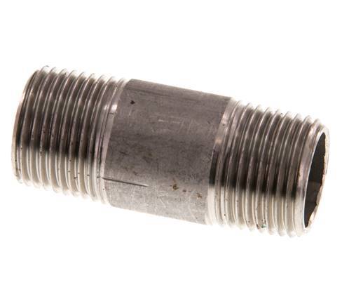 R 3/8'' Stainless steel Double Pipe Nipple 20 Bar DIN 2982 - 40mm