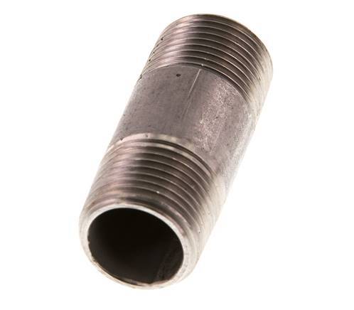 R 3/8'' Stainless steel Double Pipe Nipple 20 Bar DIN 2982 - 40mm