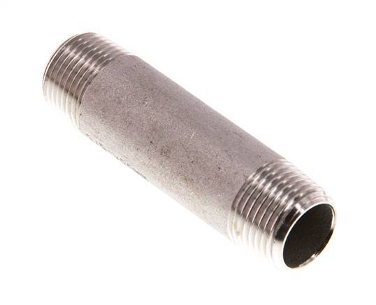 R 3/8'' Stainless steel Double Pipe Nipple 20 Bar DIN 2982 - 60mm