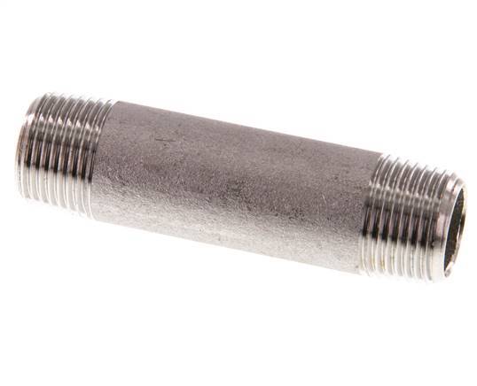 R 3/8'' Stainless steel Double Pipe Nipple 20 Bar DIN 2982 - 60mm