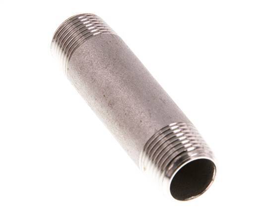 R 3/8'' Stainless steel Double Pipe Nipple 20 Bar DIN 2982 - 60mm