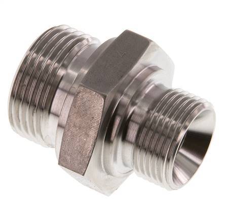 G 1'' x G 3/4'' RVS Borstnippel 345 Bar - Hydrauliek