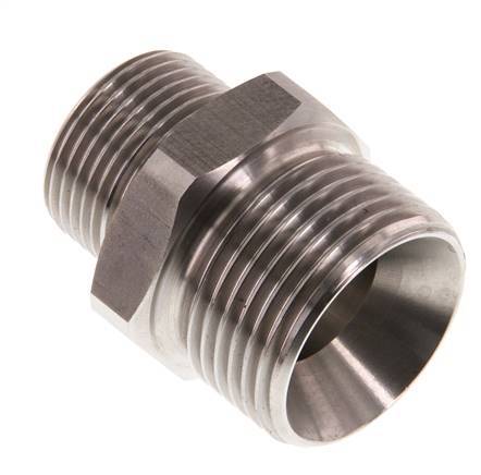 G 1'' x G 3/4'' RVS Borstnippel 40 Bar