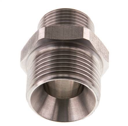 G 1'' x G 3/4'' RVS Borstnippel 40 Bar