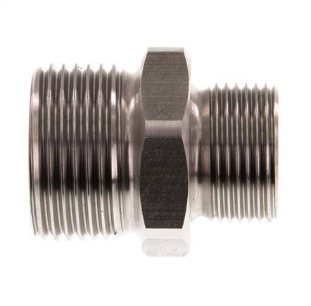 G 1'' x G 3/4'' RVS Borstnippel 40 Bar