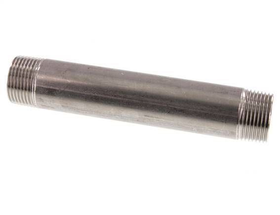 R 1'' Stainless steel Double Pipe Nipple 20 Bar DIN 2982 - 170mm