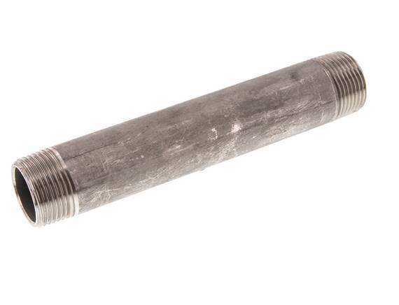 R 1'' Stainless steel Double Pipe Nipple 20 Bar DIN 2982 - 180mm