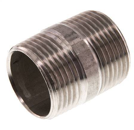R 1'' Stainless steel Double Pipe Nipple 20 Bar DIN 2982 - 40mm