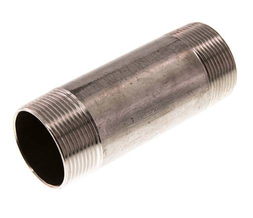 R 1 1/2'' Stainless steel Double Pipe Nipple 20 Bar DIN 2982 - 120mm