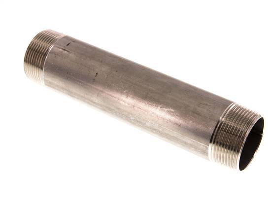 R 1 1/2'' Stainless steel Double Pipe Nipple 20 Bar DIN 2982 - 200mm