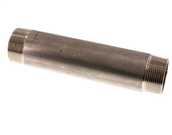 R 1 1/2'' Stainless steel Double Pipe Nipple 20 Bar DIN 2982 - 200mm