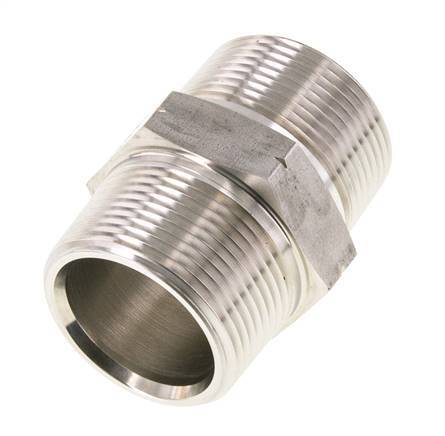 1 1/4'' NPT RVS Borstnippel 80 Bar - Hydrauliek