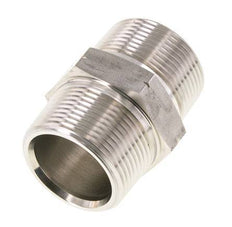 1 1/4'' NPT RVS Borstnippel 80 Bar - Hydrauliek
