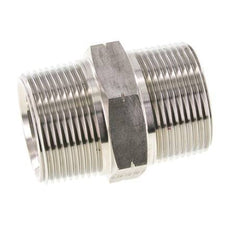 1 1/4'' NPT RVS Borstnippel 80 Bar - Hydrauliek
