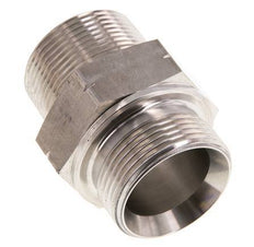 1 1/4'' NPT x G 1 1/4'' RVS Borstnippel 40 Bar - Hydrauliek