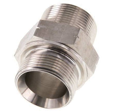 1 1/4'' NPT x G 1 1/4'' RVS Borstnippel 40 Bar - Hydrauliek