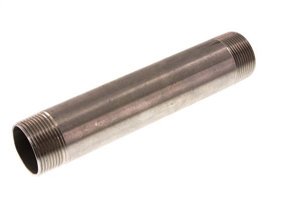 R 1 1/4'' Stainless steel Double Pipe Nipple 20 Bar DIN 2982 - 200mm