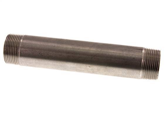 R 1 1/4'' Stainless steel Double Pipe Nipple 20 Bar DIN 2982 - 200mm