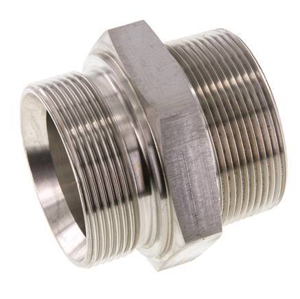 2'' NPT x G 2'' RVS Borstnippel 40 Bar - Hydrauliek