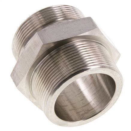 2'' NPT x G 2'' RVS Borstnippel 40 Bar - Hydrauliek